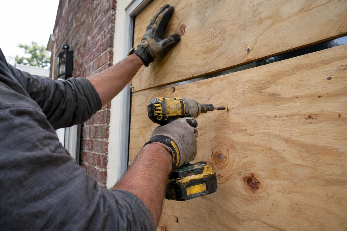 Emergency board up contractor